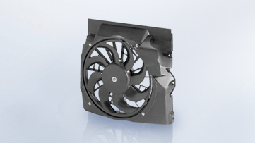 Cooling modules are complete systems, consisting of one or two fan motors and a plastic covering.